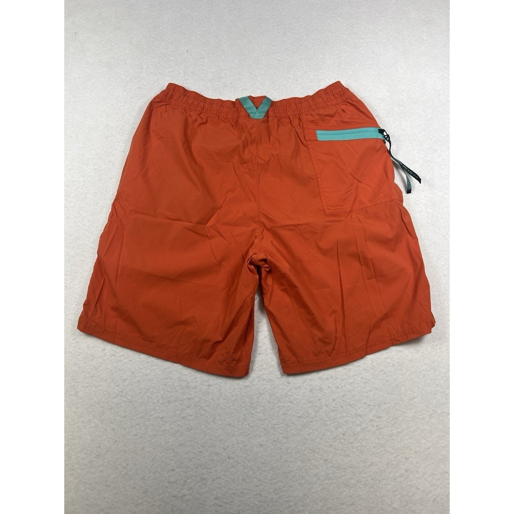 Outdoor Afro x REI Co-op Hiking Shorts Mens Large Orange Zip Pockets Drawstring - Picture 2 of 10